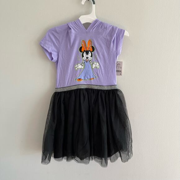 NWT DISNEY GIRLS MEDIUM HALLOWEEN MINNIE MOUSE DRESS - Picture 1 of 3